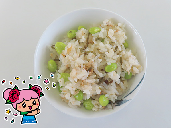 塩昆布とツナの炊き込みご飯