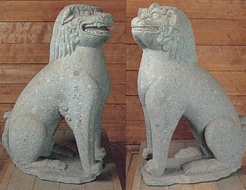 狛犬（国重文）　神戸日𠮷神社蔵