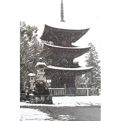 雪の三重塔／田中　礼子