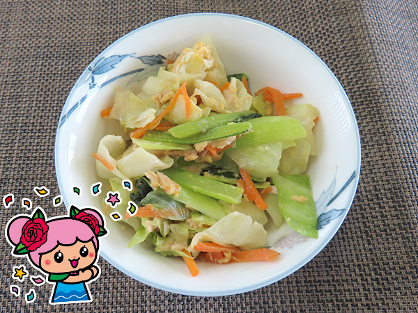 野菜の彩り炒め